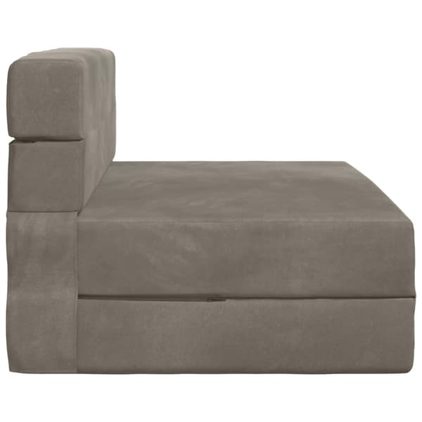 Fällbar Soffbed Ljusgrå 70 x 80 x 60 cm Tyg