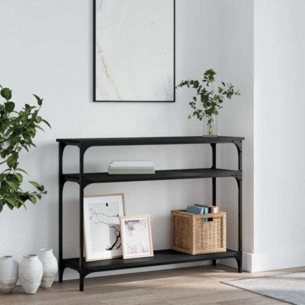 Konsolbord svart 100x29x75 cm konstruerat trä