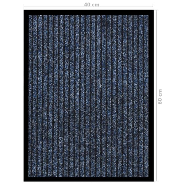 Dörrmatta blårandig 40x60 cm