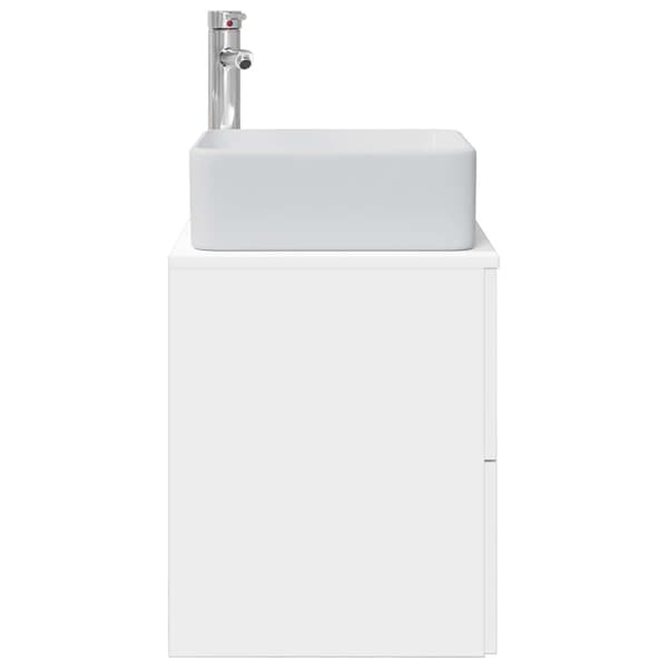 Väggmonterad handfatsspegel Vit 53 x 34,5 x 63 cm