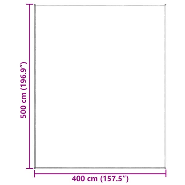 Tältmatta Ljusgrå 500 x 400 cm polyeten