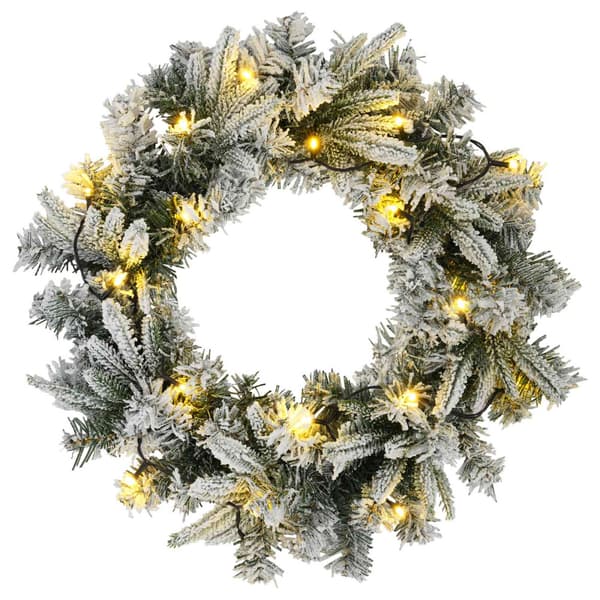 Mini julgran 45 cm 125 LED-lampor Varmvit PVC och PE