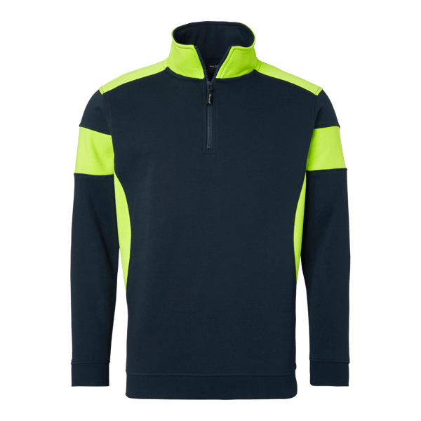 222 Sweat Navy/fluorescent yellow Unisex
