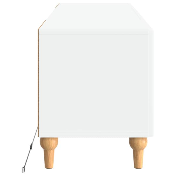 LED TV-skåp Vit Konstruerat trä