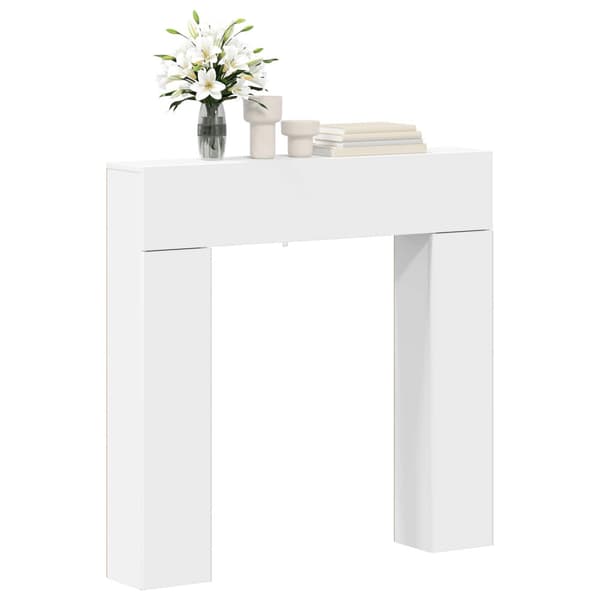 Eldstadsram Vit 102 x 18 x 100,5 cm Konstruerat trä