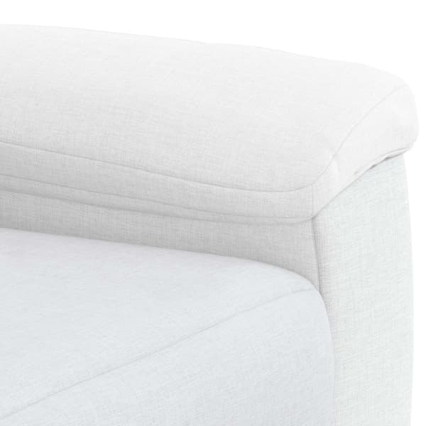 Soffa Vit 214 x 90 x 95 cm Tyg