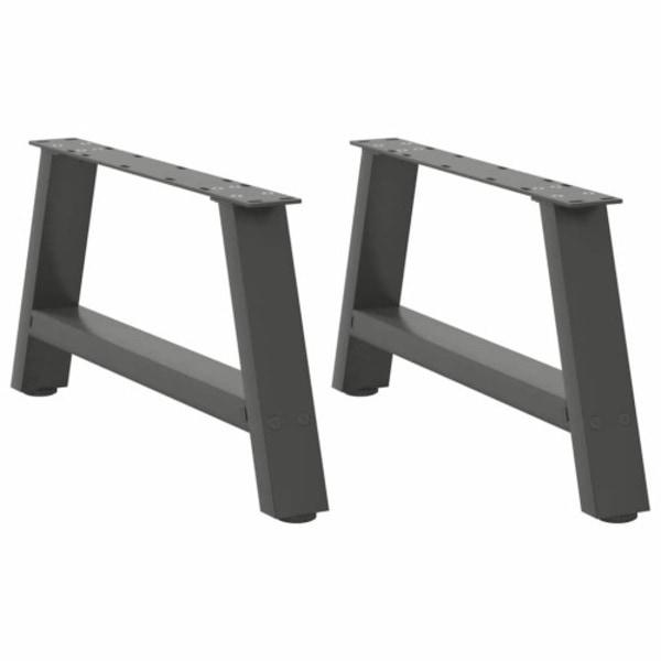 Soffbordsben A-formade 2 st antracit 60x(30-31) cm stål