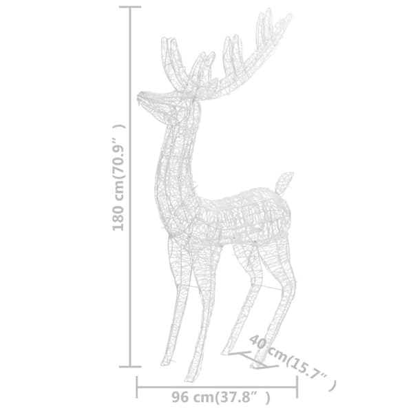 Julren akryl 250 LED 180 cm blå