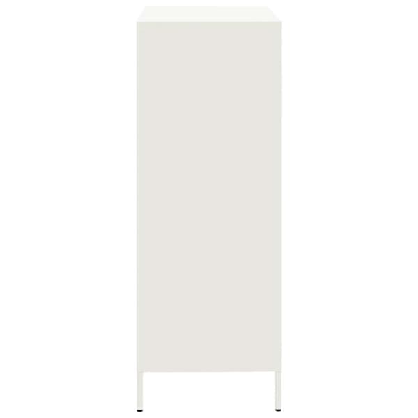 Högskåp vit 68x39x101,5 cm stål