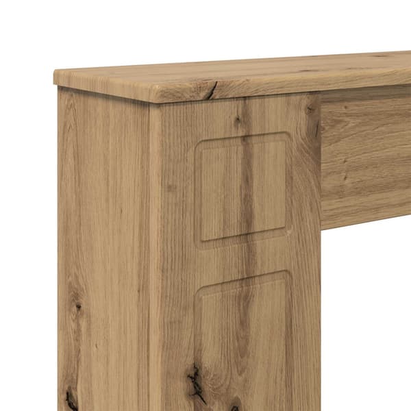 Eldstadsram Artisan-ek 100 x 20 x 100 cm Konstruerat trä