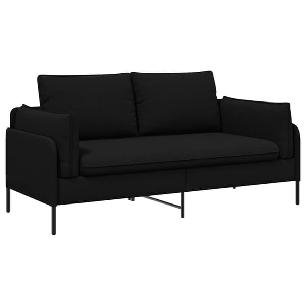 2-sits soffa Svart 188 x 81 x 89 cm Tyg