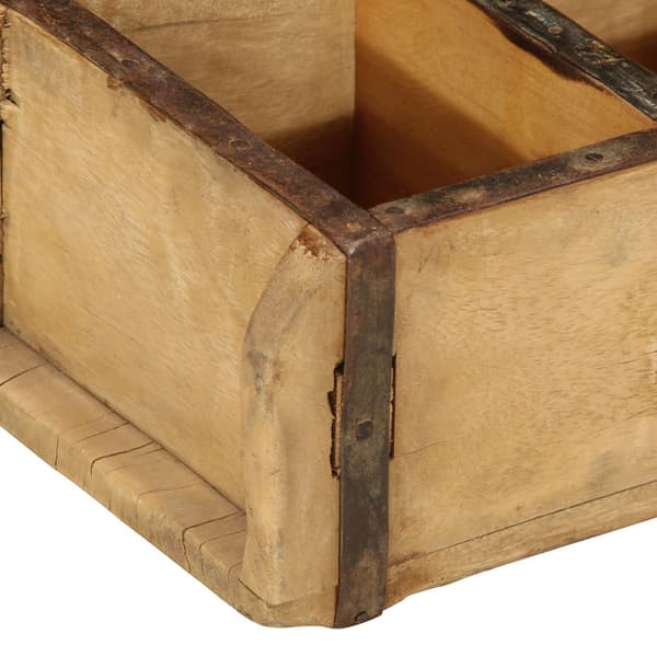 Bricka 4 pcs Brun 30 x 14 x 9 cm Solid återvunnen trä
