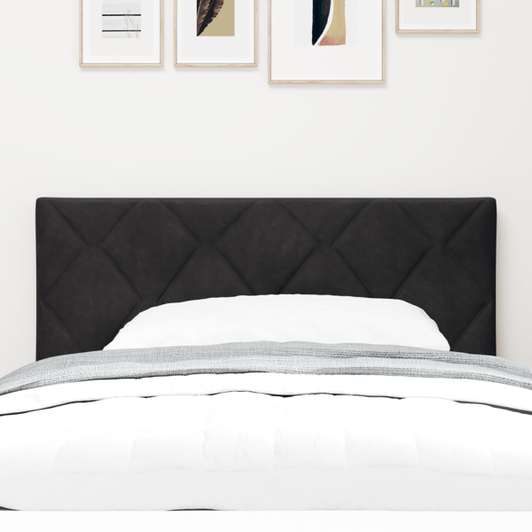 LED huvuddyna Svart 100 cm Sammet