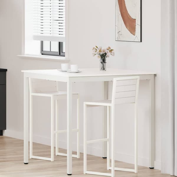 Barbord Vit 110 x 110 x 105 cm Massiv furu