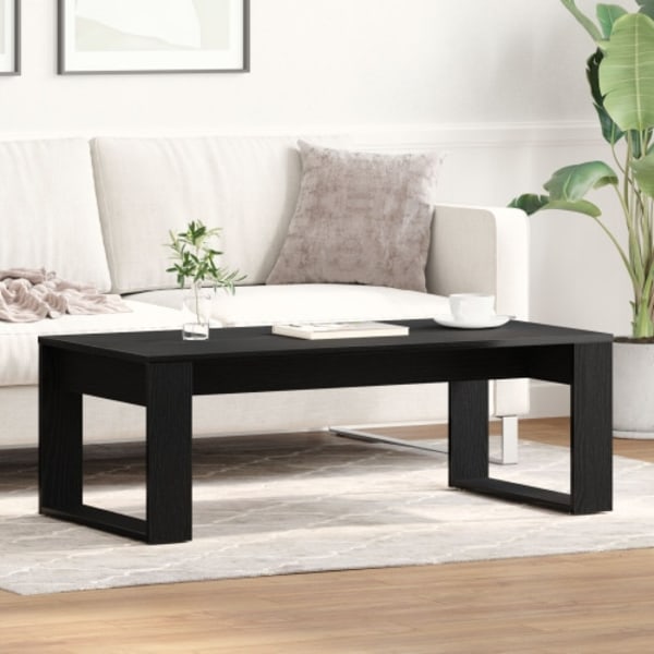 Kaffeebord Svart Ek 102x50x35 cm Konstruerat trä