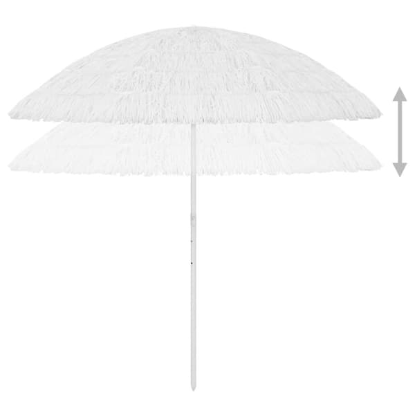Strandparasoll Hawaii vit 300 cm