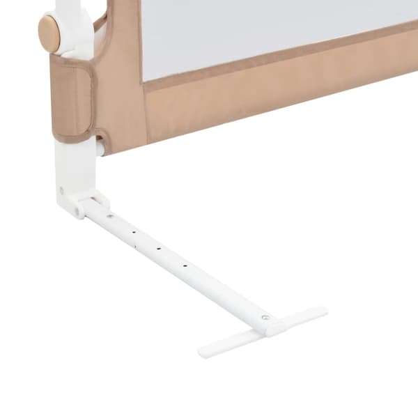 Sängskena för barn taupe 180x42 cm polyester