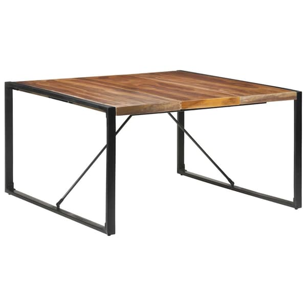 Matbord 140x140x75 cm massivt trä