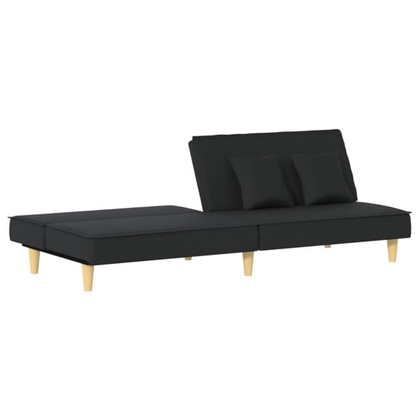 Bäddsoffa svart tyg