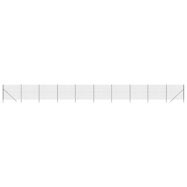 Stängsel antracit 1,6x25 m galvaniserat stål