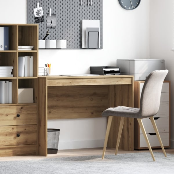 Skrivbord Artisan Oak MDF 100 x 50 x 76 cm Enkelt