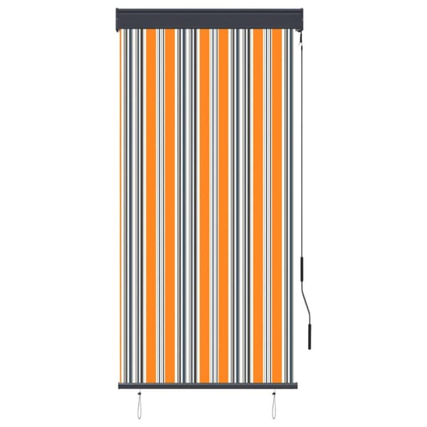 Rullgardin utomhus 80x250 cm gul och blå