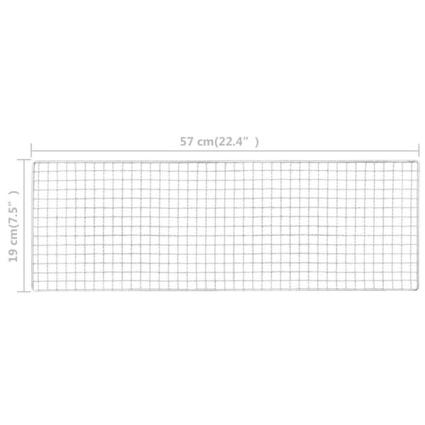 Portabel campinggrill 60x22,5x33 cm