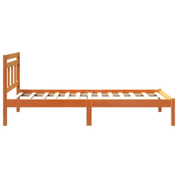 Sängram Brun 75 x 190 cm Massiv furu