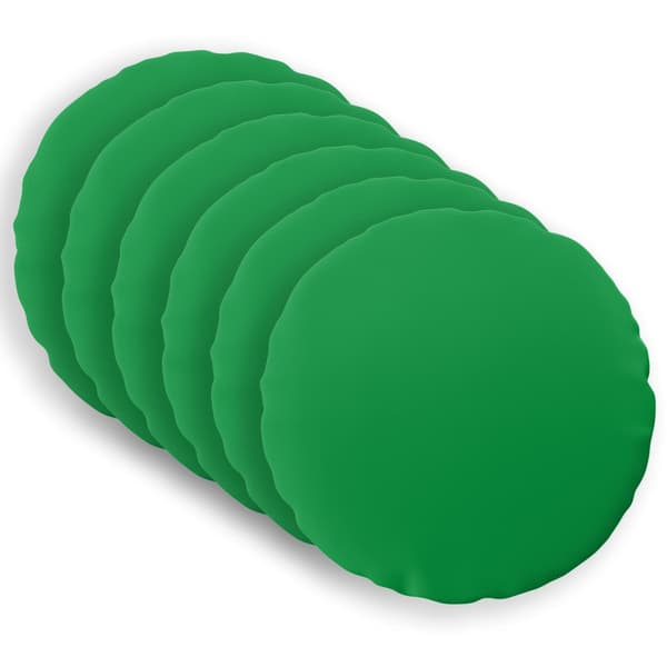 Kuddöverdrag 6 st HEERLEN Grön Ø 50 cm Polyester