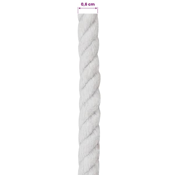 Rep Vit 0,6 x 0,6 x 50000 cm Bomull
