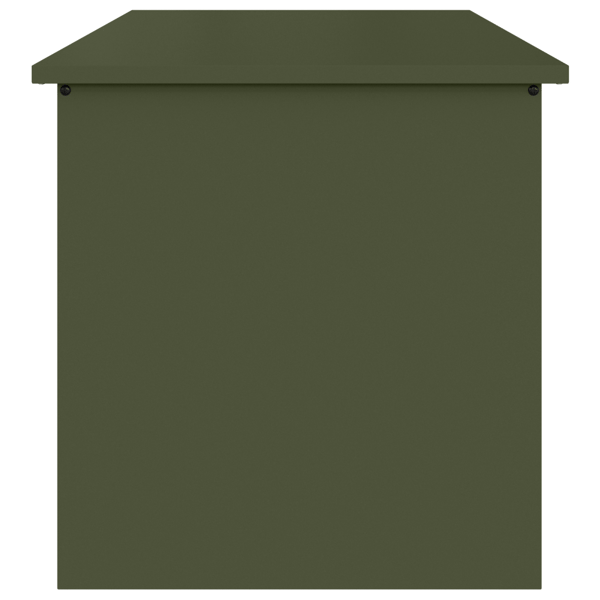 Trädgårdsförvaringskuddebox Galvaniserat stål 80 x 50,5 x 50 cm