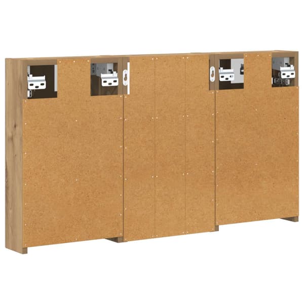 Badrumsskåpsset 3 st 90 x 10,5 x 50 cm Konstruerat trä