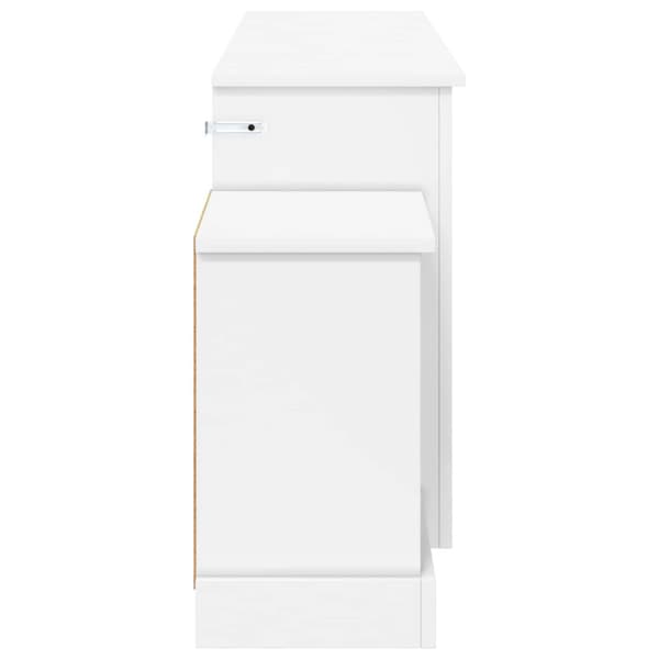 Elektrisk eldstad Vit 177 x 30 x 56,5 cm Konstruerat trä