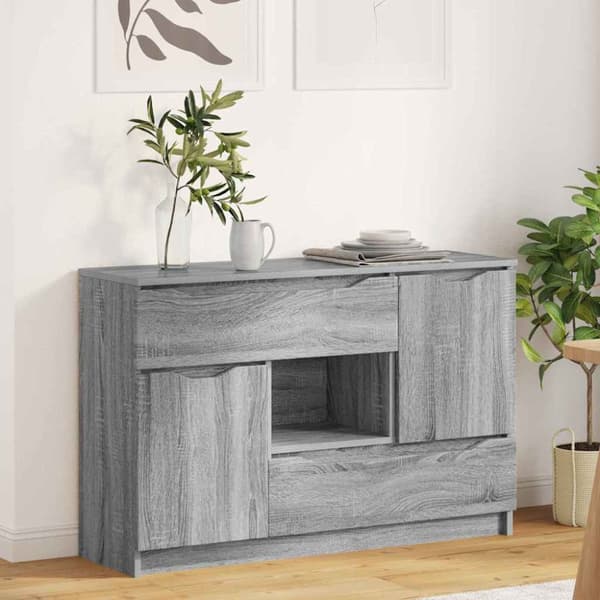 Sideboard Grå Sonoma 100 x 30 x 65,6 Konstruerat trä