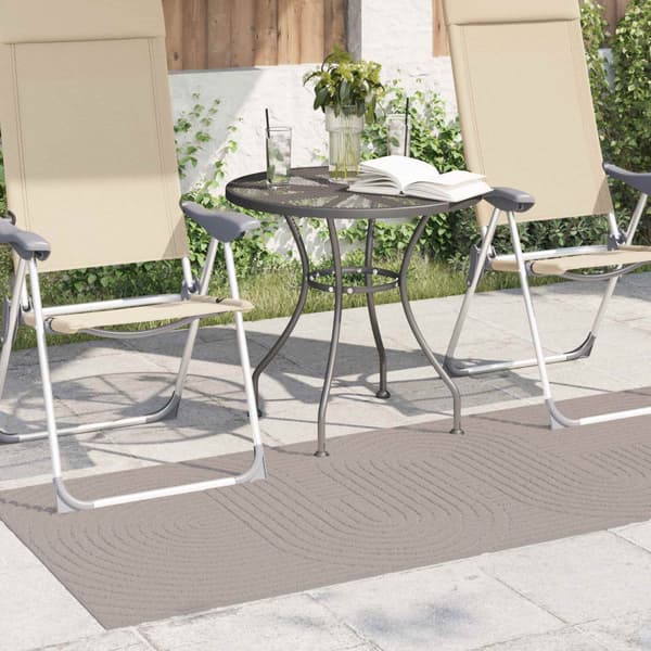 Inomhus och utomhus matta PALMERAS Beige 80 x 150 cm Polyester