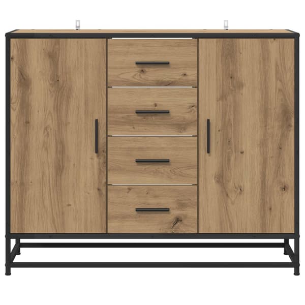 Sideboard Artisan-ek 92 x 35 x 76 cm Konstruerat trä