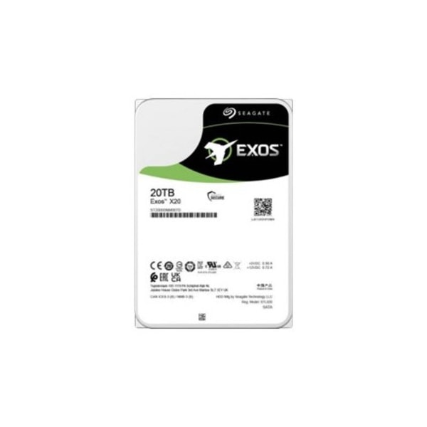 Seagate Exos X20 ST20000NM002D - hårddisk - 20 TB - SAS 12Gb/s