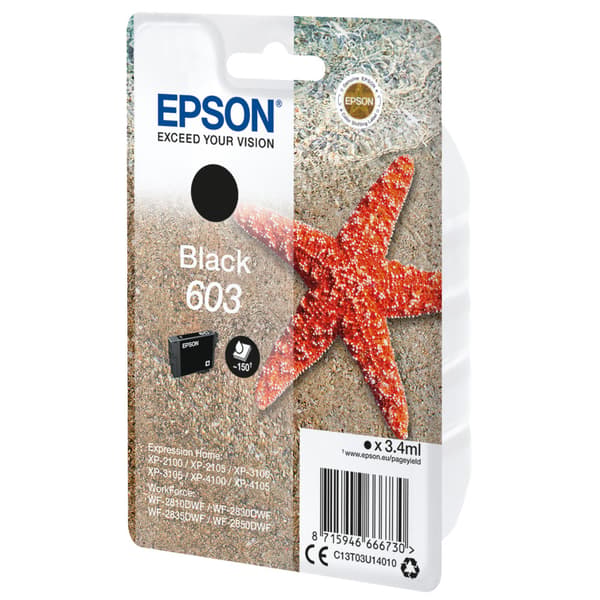 Epson 603 - svart - original - bläckpatron