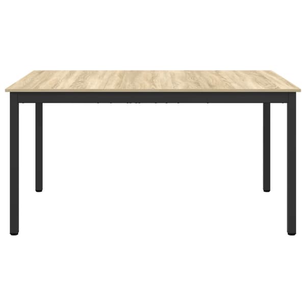 Matbord 150 x 90 x 75 cm Konstruerat trä Sonoma-ek Rektangulär