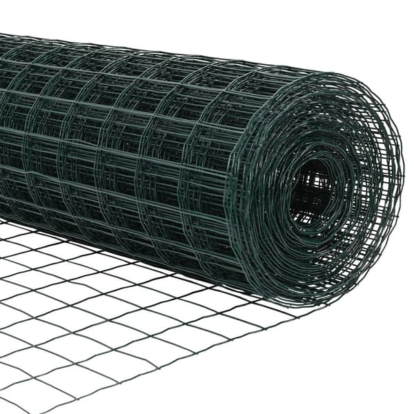 Stängsel med stolpe Grön 0,8 x 10 m Stål