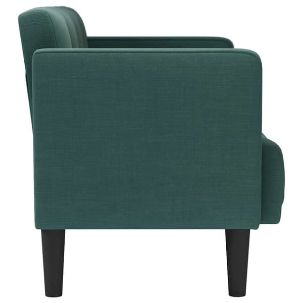 Loveseat soffa mörkgrön 111 cm tyg