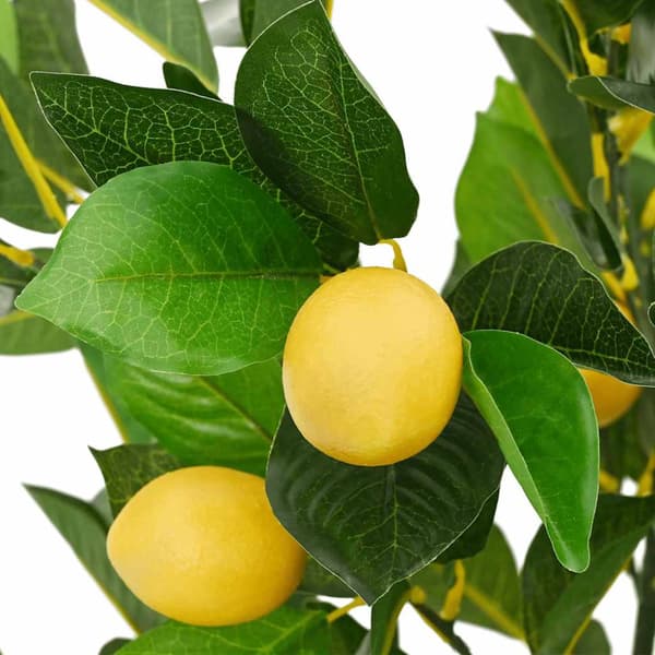 Konstgjort citronträd 234 blad 90 cm grönt