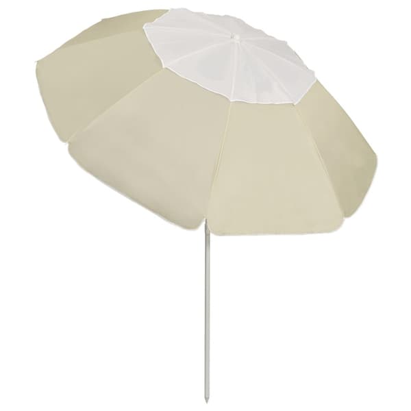 Strandparasoll sandgul 300 cm
