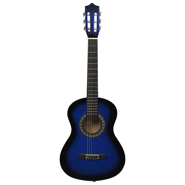 Gitarr för nybörjare och barn klassisk blå 1/2 34"