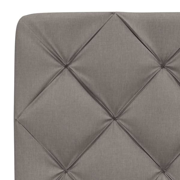 Headboard Cushion Taupe 140 cm Fabric