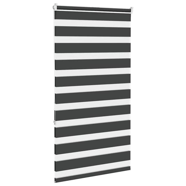 Rullgardin zebra svart 70x150 cm tyg bredd 65,9 cm polyester