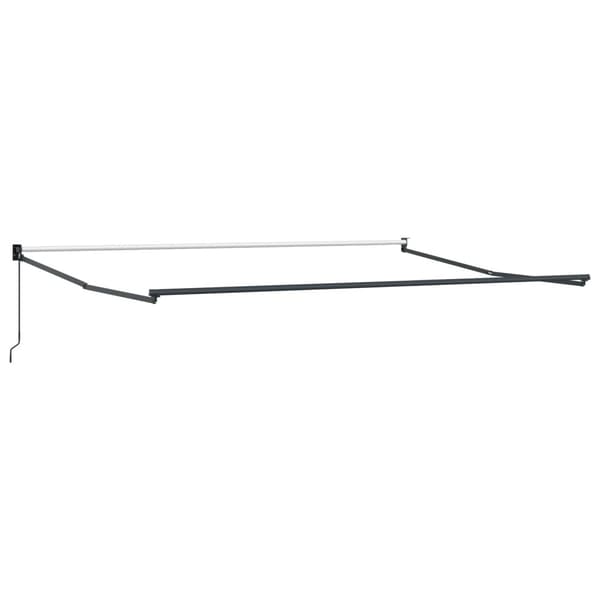 Utdragbar markis Gul och vit 4 x 2 m