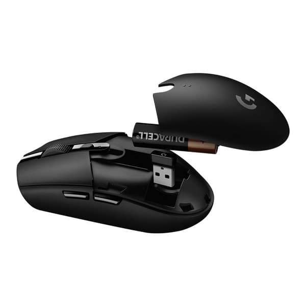 Logitech G G305 datormöss högerhand Trådlös RF + Bluetooth Optisk 12000 DPI