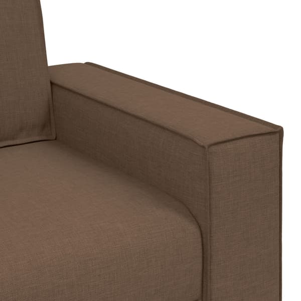 3-Sits soffa Brun 220 cm tyg