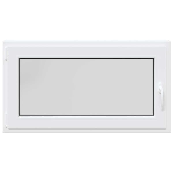 Källarfönster RISOR Vit 110 x 50 cm PVC och glas